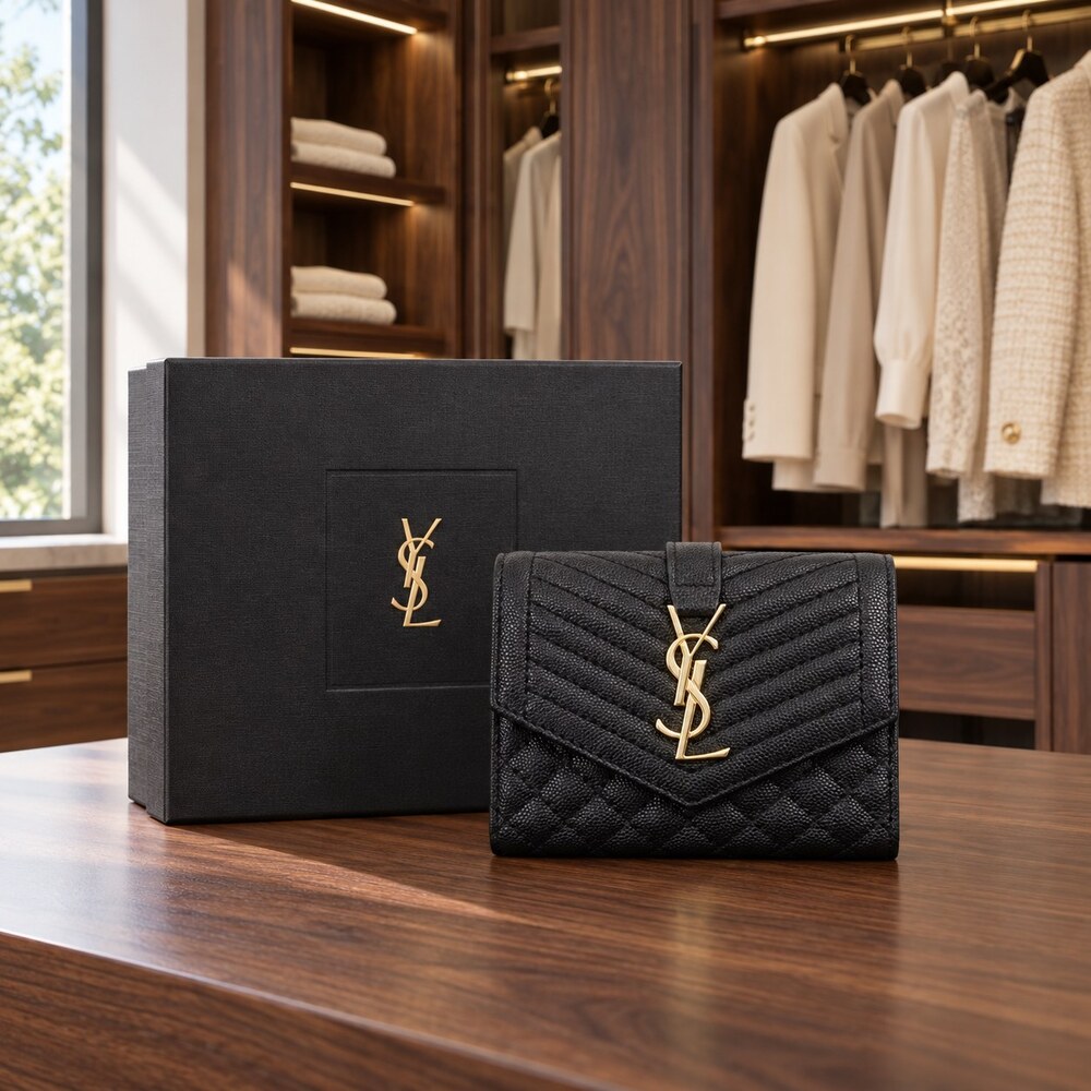 YSL Cassandre Envelope Long Wallet - Picture 3 of 6